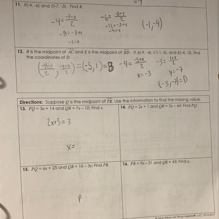 Qr 9x suppose midpoint