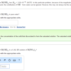 At 22c an excess amount of a generic metal hydroxide